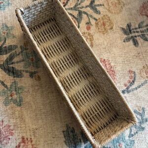 Pottery Barn Quinn Rectangular Woven Basket